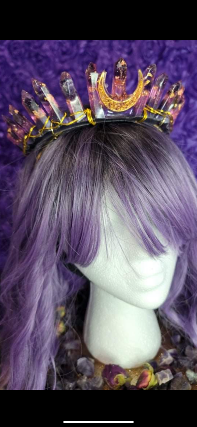 A Crystal Resin Crown (Every Crown is Custom)