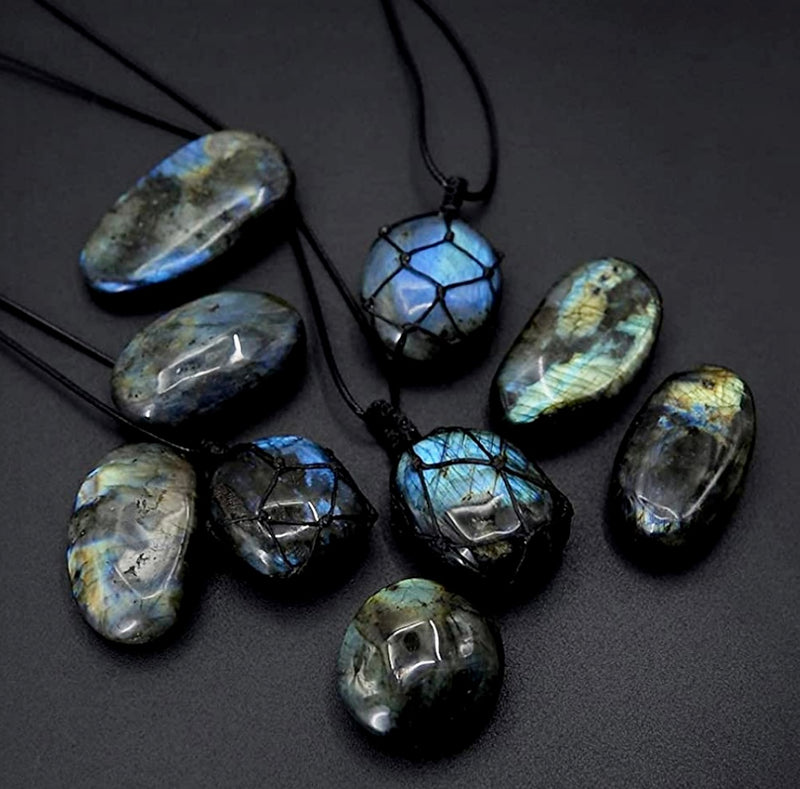 Dragons heart labradorite necklaces