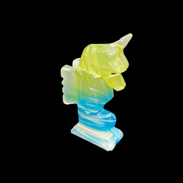 Onyx Rainbow Seahorse Figurine
