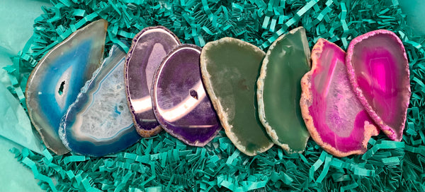 Slices Crystals/ Agate slices