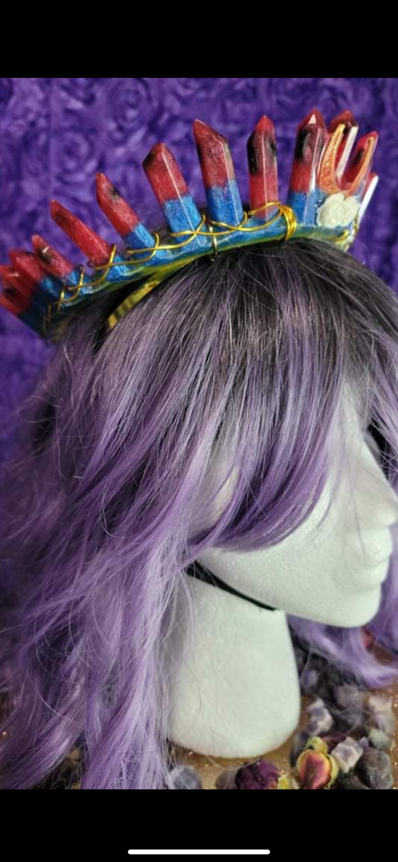 A Crystal Resin Crown (Every Crown is Custom)